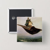 Het vliegende tapijt vierkante button 5,1 cm (Voorkant /achterkant)