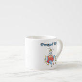 Het vliegtuig van Proud Mam Het is een Jongen Gift Espresso Kop (Voorkant rechts)