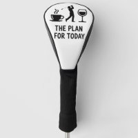 Het vliegtuig voor vandaag Funny Golf Wijn Coffee