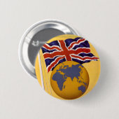 Het vliegveld van het Rijk Ronde Button 5,7 Cm (Voorkant /achterkant)