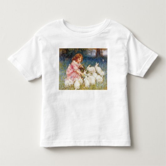 Het voeden van konijnen kinder shirts (Voorkant)