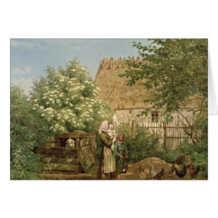 Het voederen van kippen