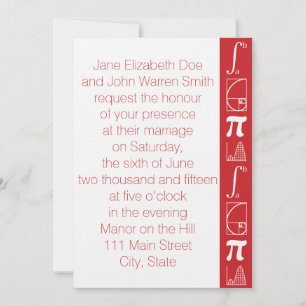Het voegt toe in Cherry Wedding Invitation Kaart