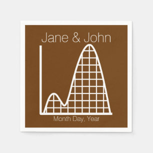 Het voegt toe in chocolade Napkins Servetten