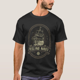 Het voelen Nauti Nautisch Anker Pirate Sailo T-shirt