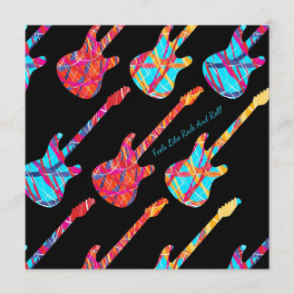 Het voelt als rock en Roll. - partijuitnodiging Kaart