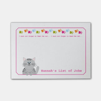 Het voer van de Post van het Kat het Nota's Post-it® Notes