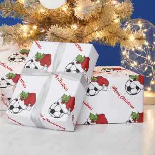 Het Voetbal van Kerstmis Cadeaupapier