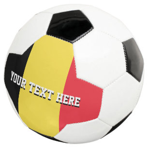 Het voetbalgift van de douane met vlag van België Voetbal