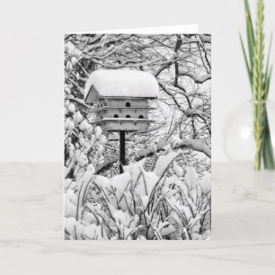 Het Vogelhuis van de winter Kaart