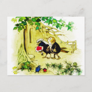 Het vogelhuwelijk briefkaart