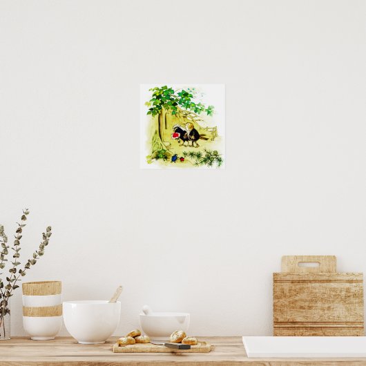 Het vogelhuwelijk poster (Keuken)