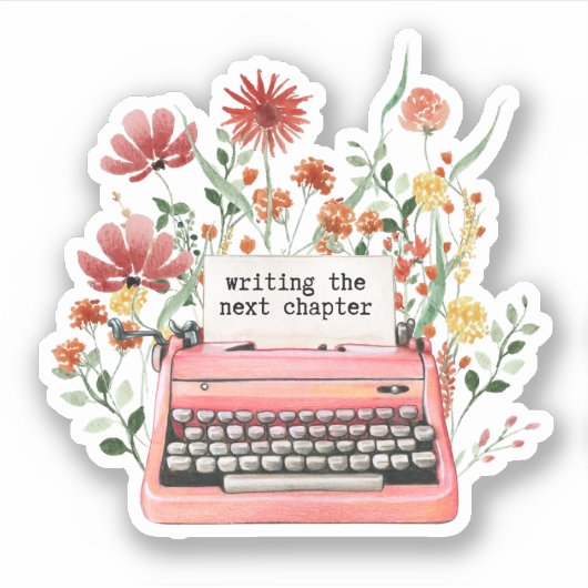 Het volgende hoofdstuk schrijven sticker (Voorkant)