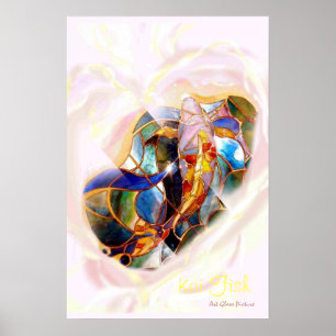 Het volledige Koi Art Modern Wall Deco Poster