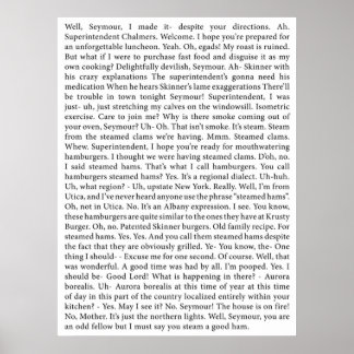 het volledige Steamed Hams-transcript Poster