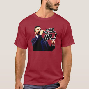Het volume harder zetten t-shirt