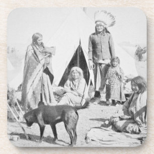 Het voorbehoud Sioux in Pine Ridge, South Dakota, Drankjes Onderzetter