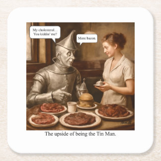 Het voordeel van het Tin Man Vierkante Kartonnen Onderzetter