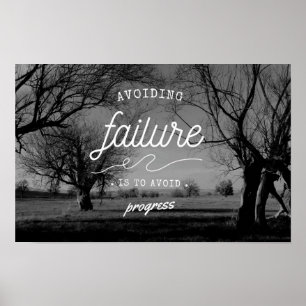 het voorkomen van mislukking is het vermijden van poster