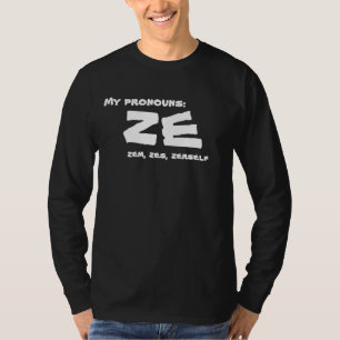 Het Voornaamwoord van Ze of van de Douane T-shirt