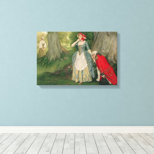 Het voorstel van Sir James Dromgole Linton Canvas Afdruk (Insitu (Houten vloer))