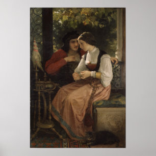 Het voorstel - William Bouguereau Poster