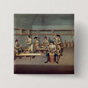 Het vormen van poederpellets vierkante button 5,1 cm