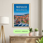 Het Vorstendom Monaco Poster