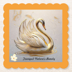 Het vredige domein van de Zwaan Kartonnen Onderzetters