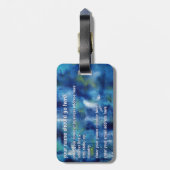 Het vreedzame Bagagelabel van Reizen (Achterkant verticaal)