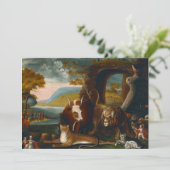 Het Vreedzame Koninkrijk en Penn's Verdrag door Hi Bedankkaart (Staand voorkant)