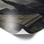 Het vreemde Hogerhuis in de mist Foto Afdruk (Hoek)