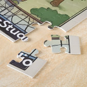 Het vreemde land van ladders en ladders puzzel (Zijkant)