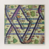 Het vreemde land van ladders en ladders puzzel (Horizontaal)