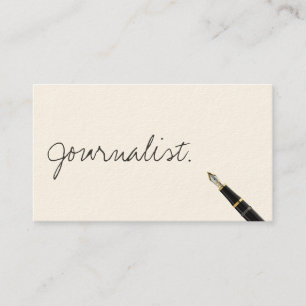 Het vrije Visitekaartje van de Journalist van het