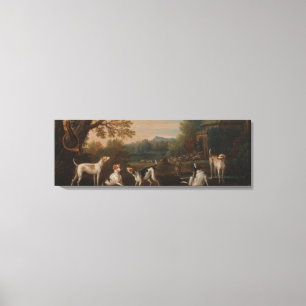 Het vrijgeven van de Honden Canvas Afdruk