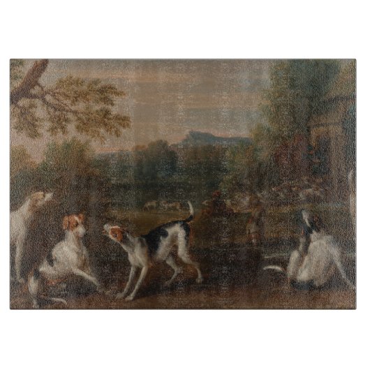 Het vrijgeven van de Honden door John Wootton Snijplank (Voorkant)