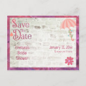 Het Vrijgezellenfeest Datum opslaan Aankondigingskaart (Voorkant)