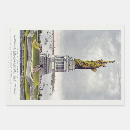 Het Vrijheidsbeeld, Het grote Bartholdi-beeld Inpakpapier Vel (Voorkant 2)
