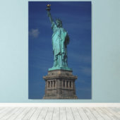 Het Vrijheidsbeeld op het gebied van de vogelstand Canvas Afdruk (Insitu (Houten vloer))