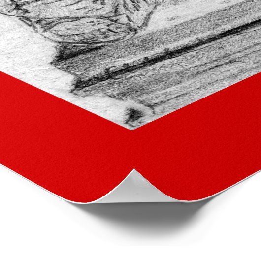 "Het Vrijheidsbeeld" Poster (Hoek)