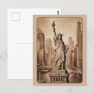 Het Vrijheidsbeeld van New York Briefkaart