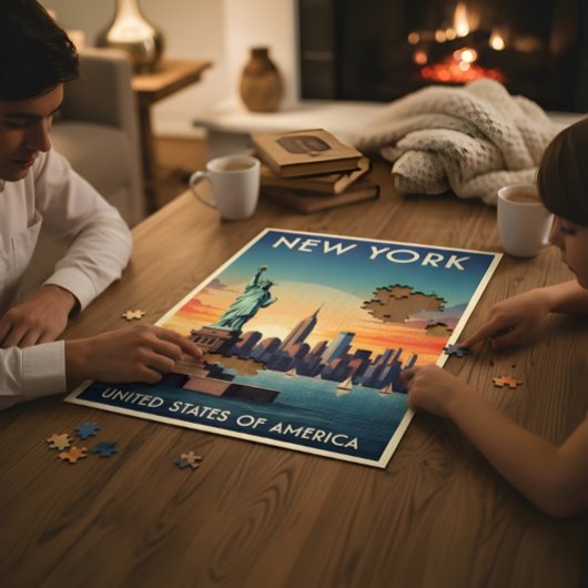Het  Vrijheidsbeeld van New York Legpuzzel