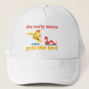 HET VROEGE WORM KRIJGT EEN BIRD grappig citaat Trucker Pet