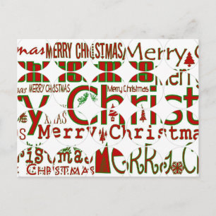 Het vrolijke Briefkaart van de Cirkel van Kerstmis