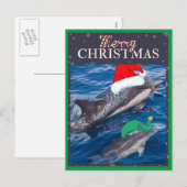 Het vrolijke briefkaart van het Mamma van Kerstmis (Voorkant / Achterkant)