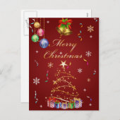 Het vrolijke Briefkaart van Kerstmis (Voorkant / Achterkant)