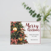 Het vrolijke Briefkaart van Kerstmis (Staand voorkant)