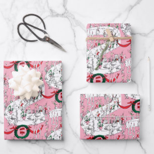 Het vrolijke kerstfeest van de Whos Inpakpapier Vel