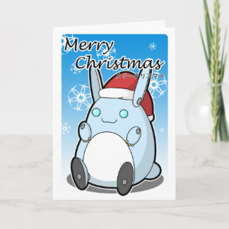 Het vrolijke konijntje van Robo van Kerstmis Feestdagen Kaart